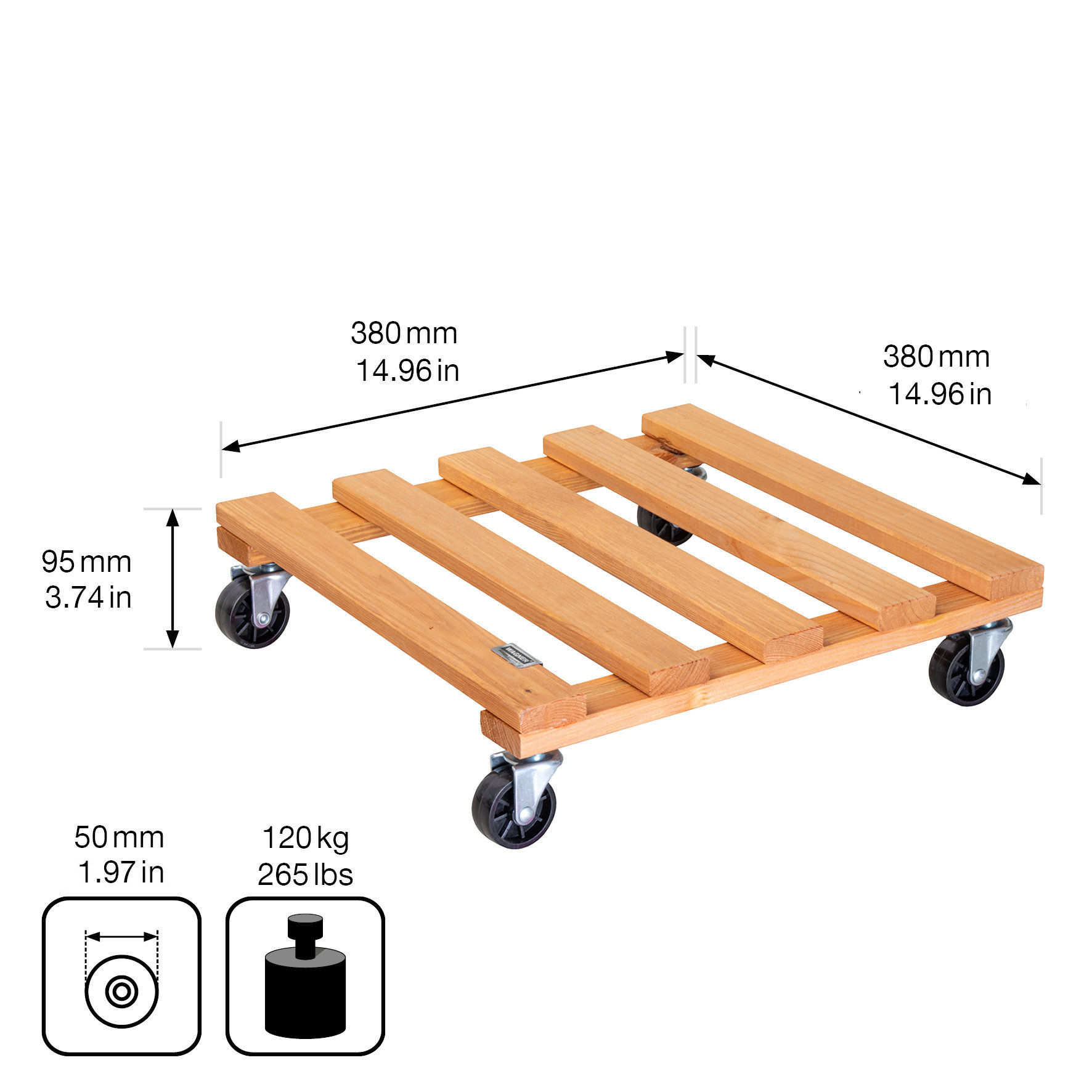 Wagner Multi Roller GH 0421, 380 x 380 mm, kiefer