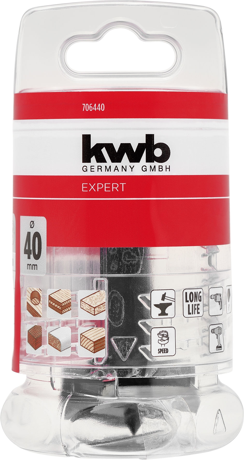 Kwb Forstnerbohrer hex 40 mm SB