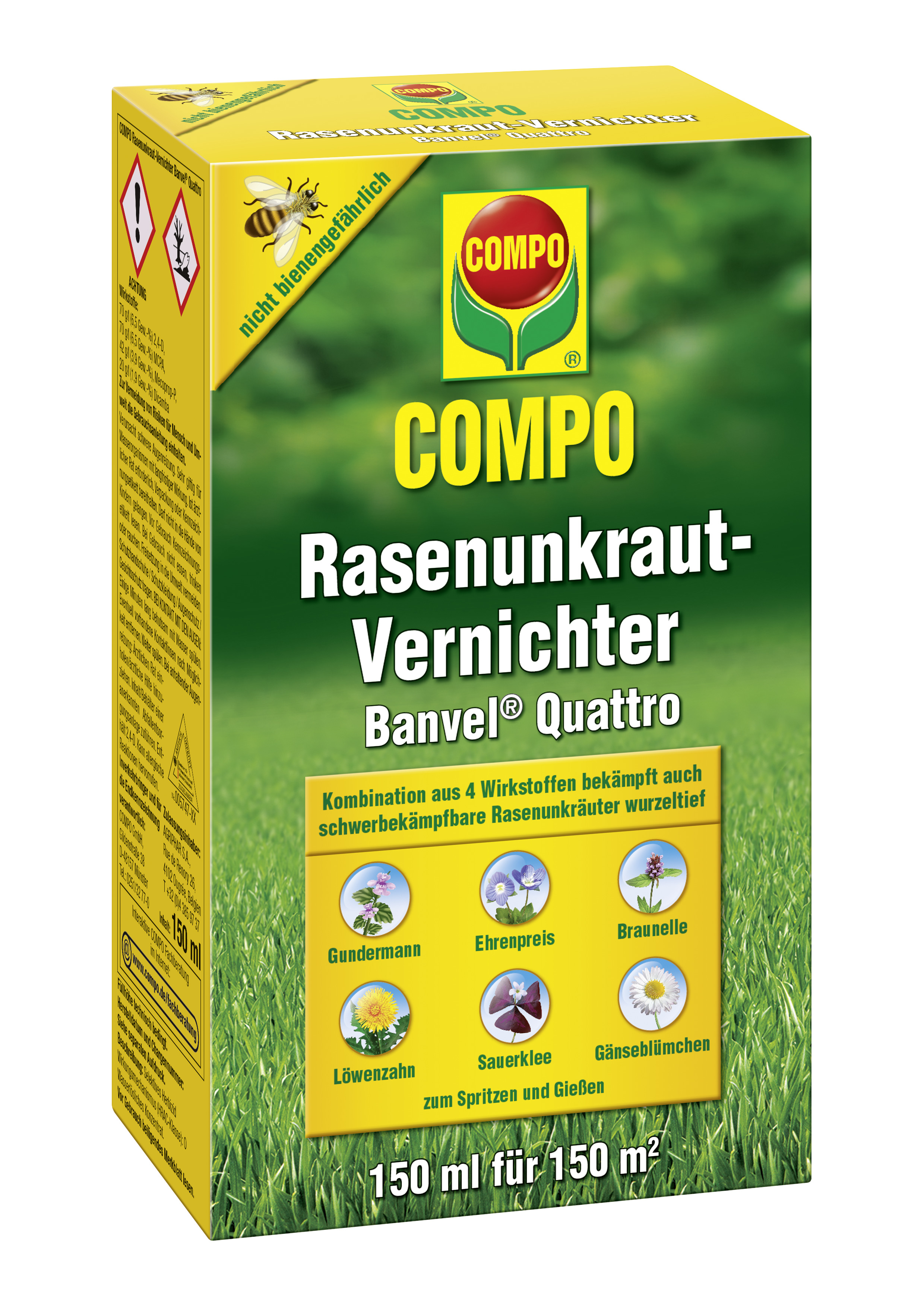 Compo Rasenunkrautvernichter Banvel® Quattro, 150 ml