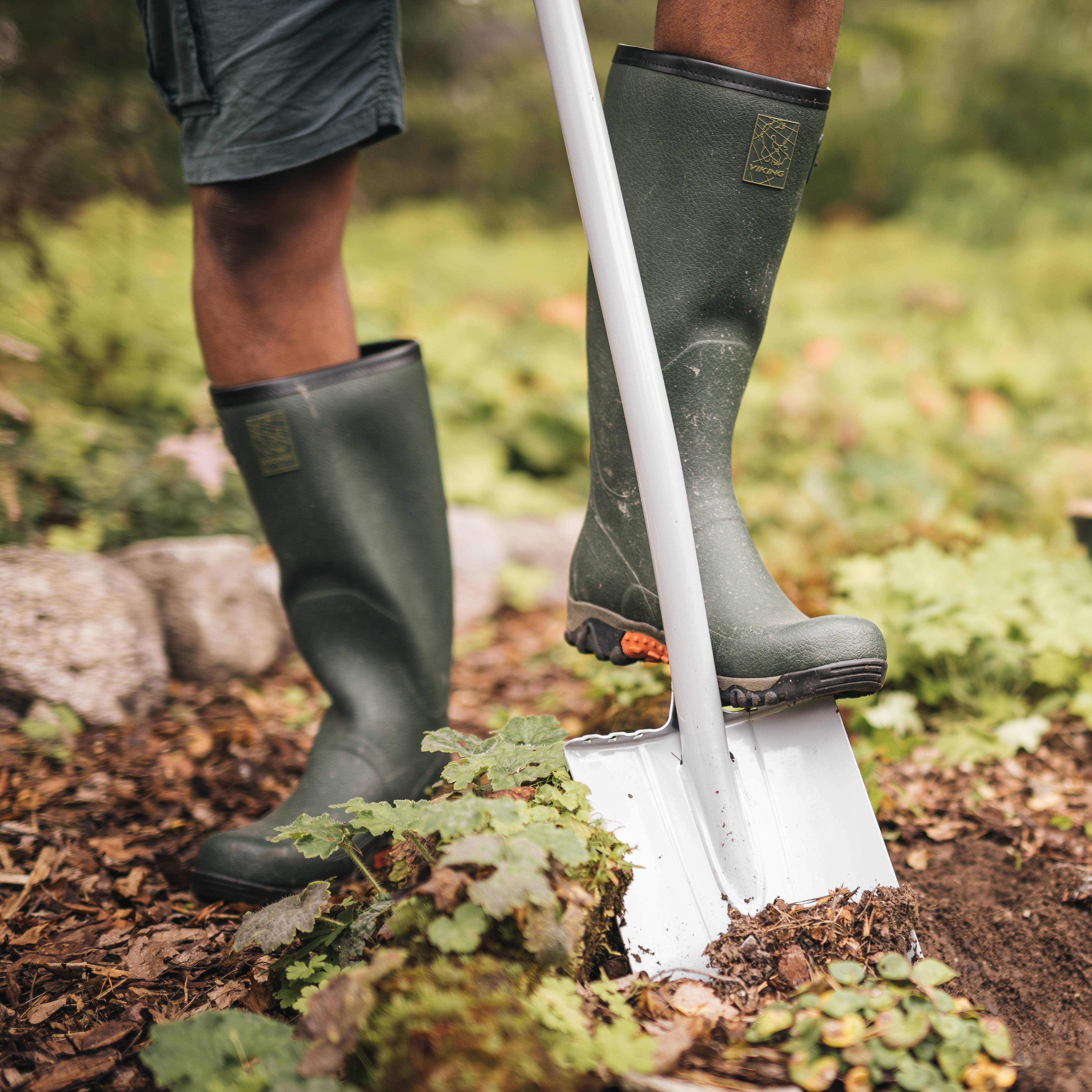 Fiskars Xact Teleskop-Spaten, spitz