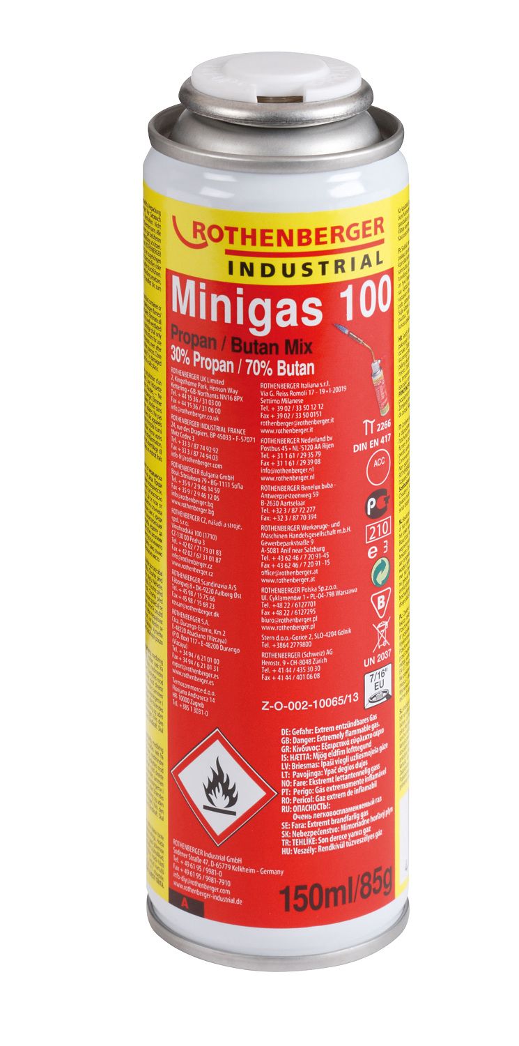 Rothenberger Minigas 100, 150 ml, Propan/Butan