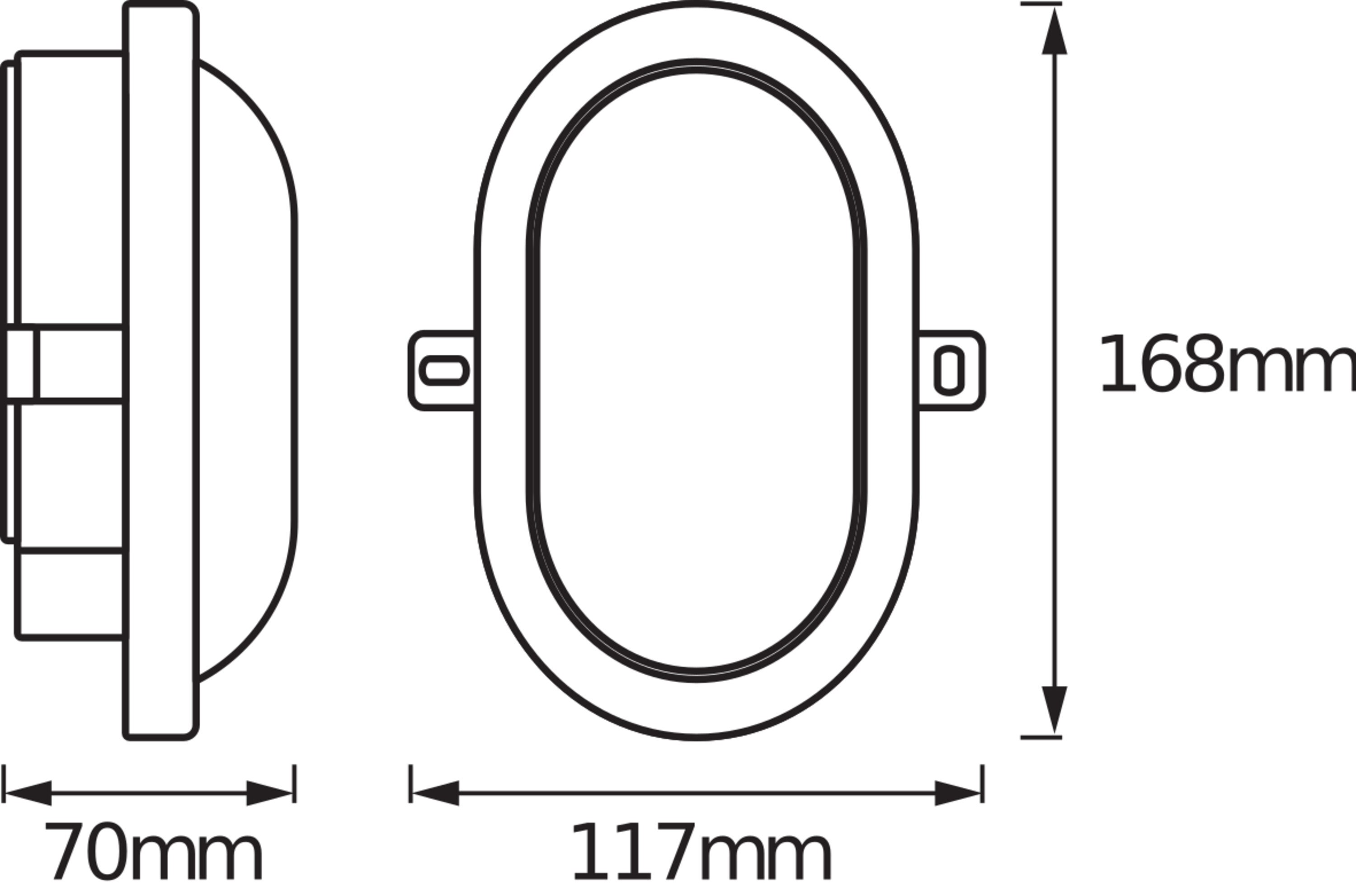 LEDVANCE Deckenleuchte LED Bulkhead, 6W, 4000K White