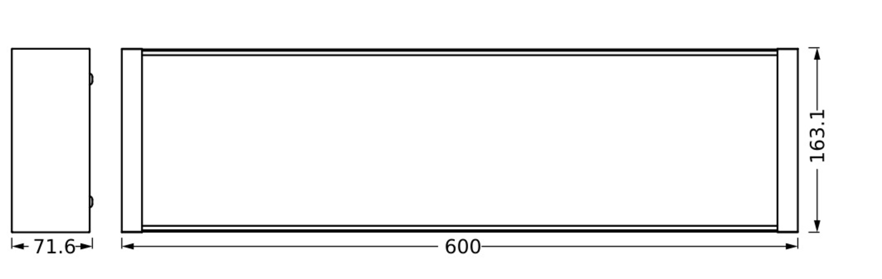 LEDVANCE Deckenleuchte Office Line Wrap, 0.6M, 20W 840