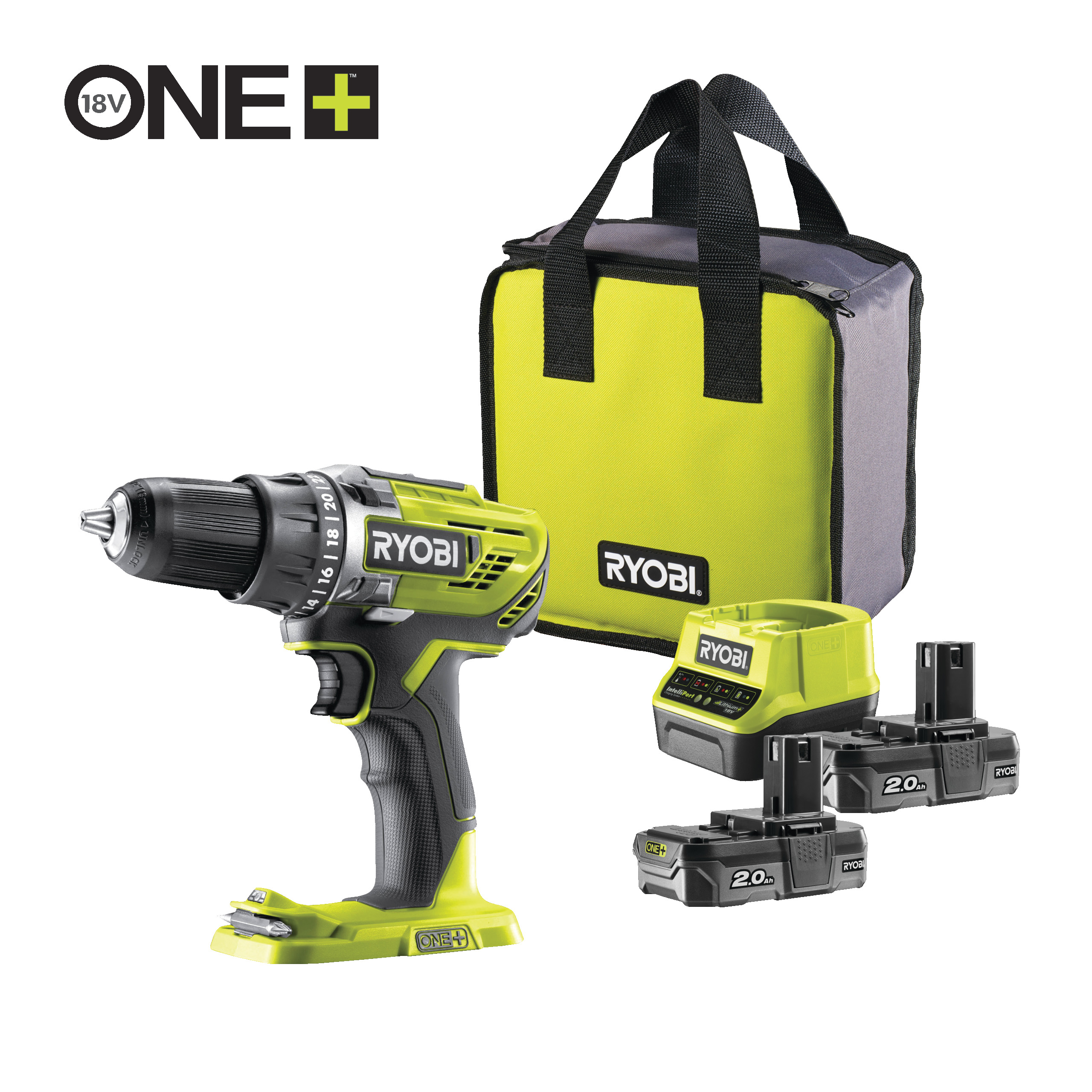 Ryobi 18 V ONE+ Akku-Bohrschrauber R18DD3-220S