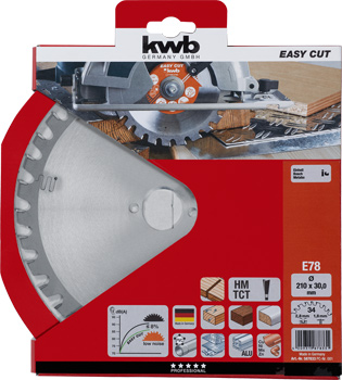 Kwb HM-Kreissägeblatt 78E, 210 x 30 mm