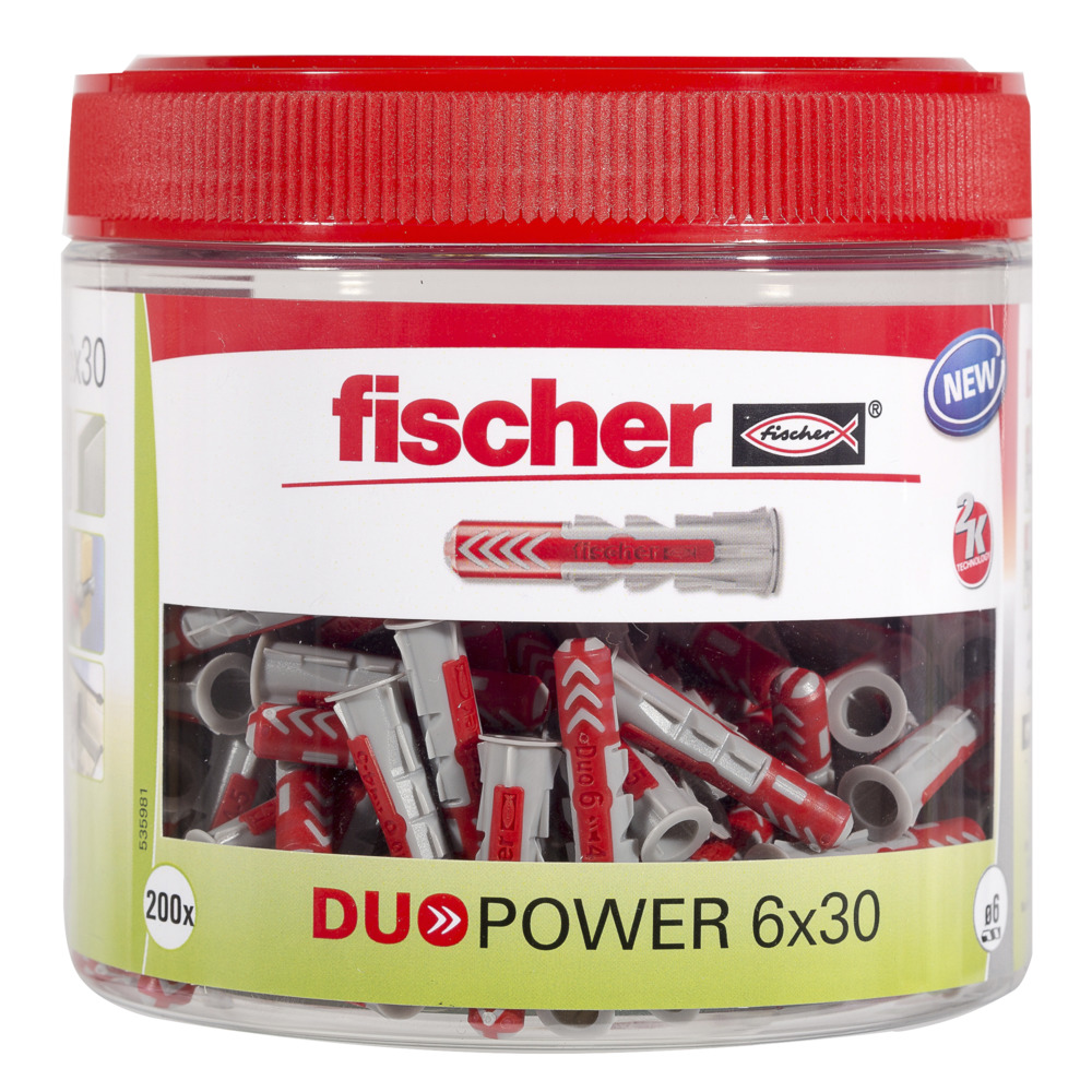 fischer DuoPower 6 x 30 Runddose