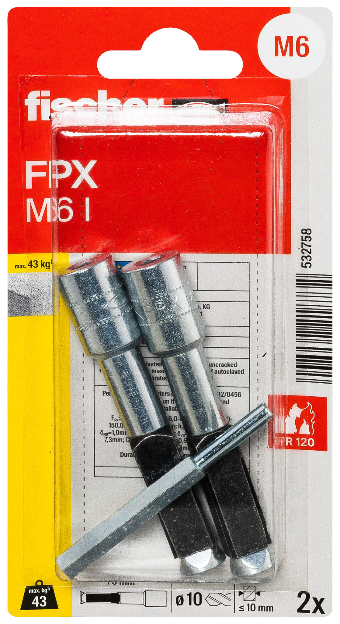 fischer Porenbetonanker FPX-I M6 K (2)