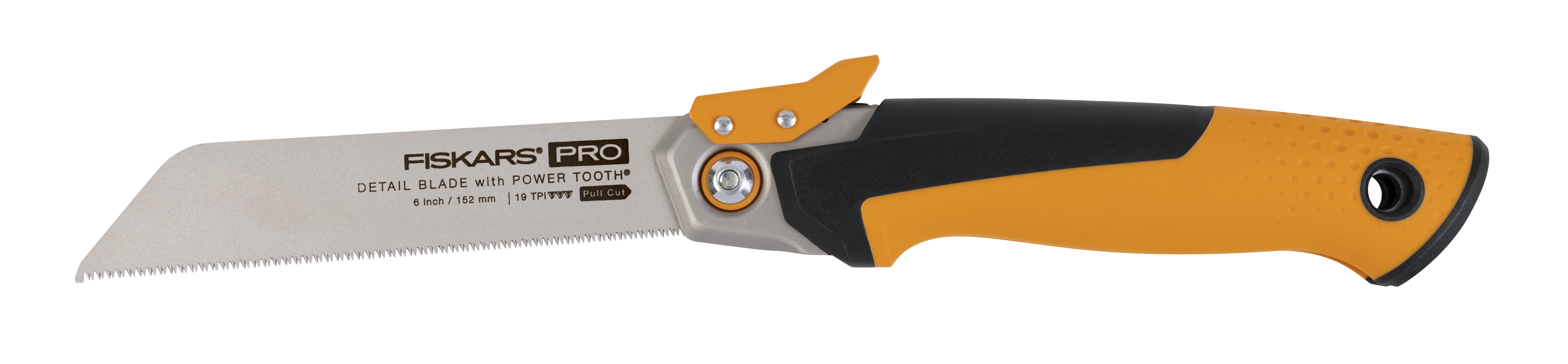 Fiskars PowerTooth Klappbare Zugsäge, 15 cm 19TPI