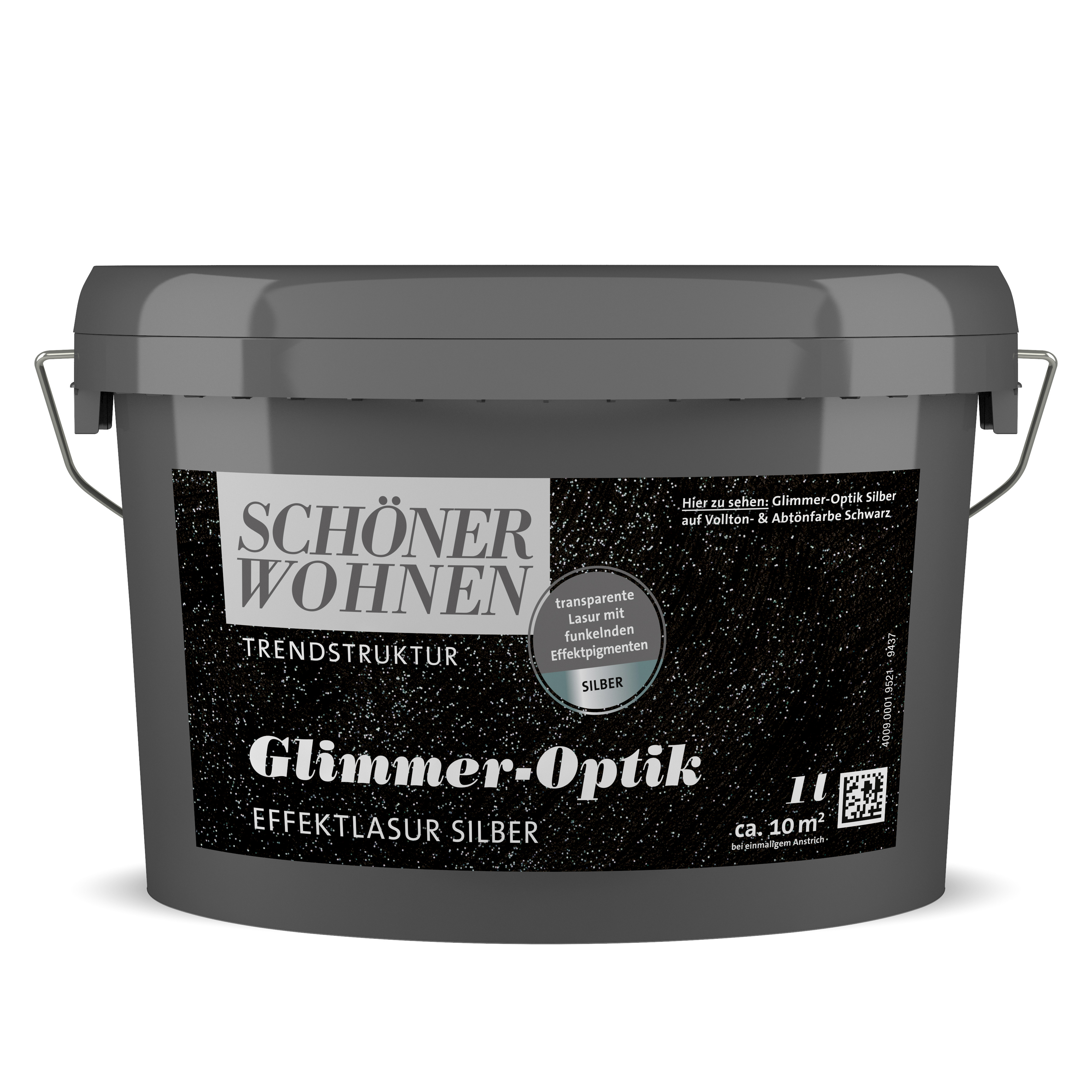 Schöner Wohnen Glimmer-Optik Effektlasur, silber