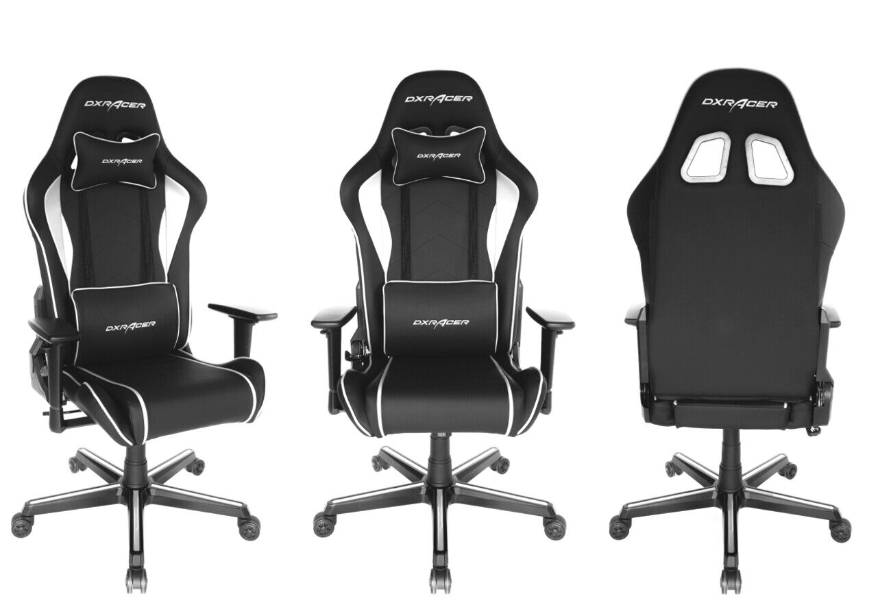 DX-RACER Gamingstuhl P08, schwarz-weiß