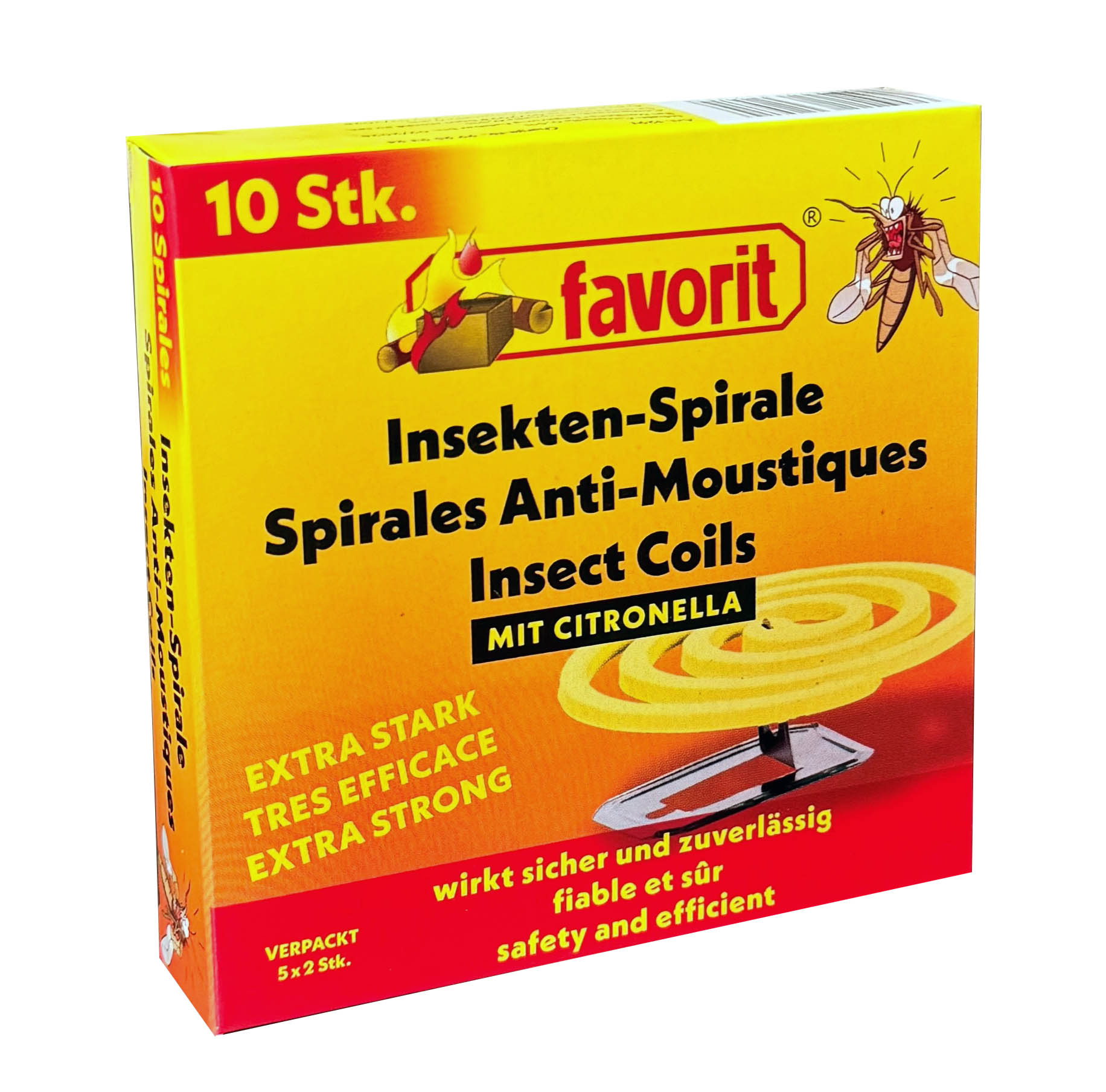 Favorit Insektenspiralen. 10er Pack Citronella