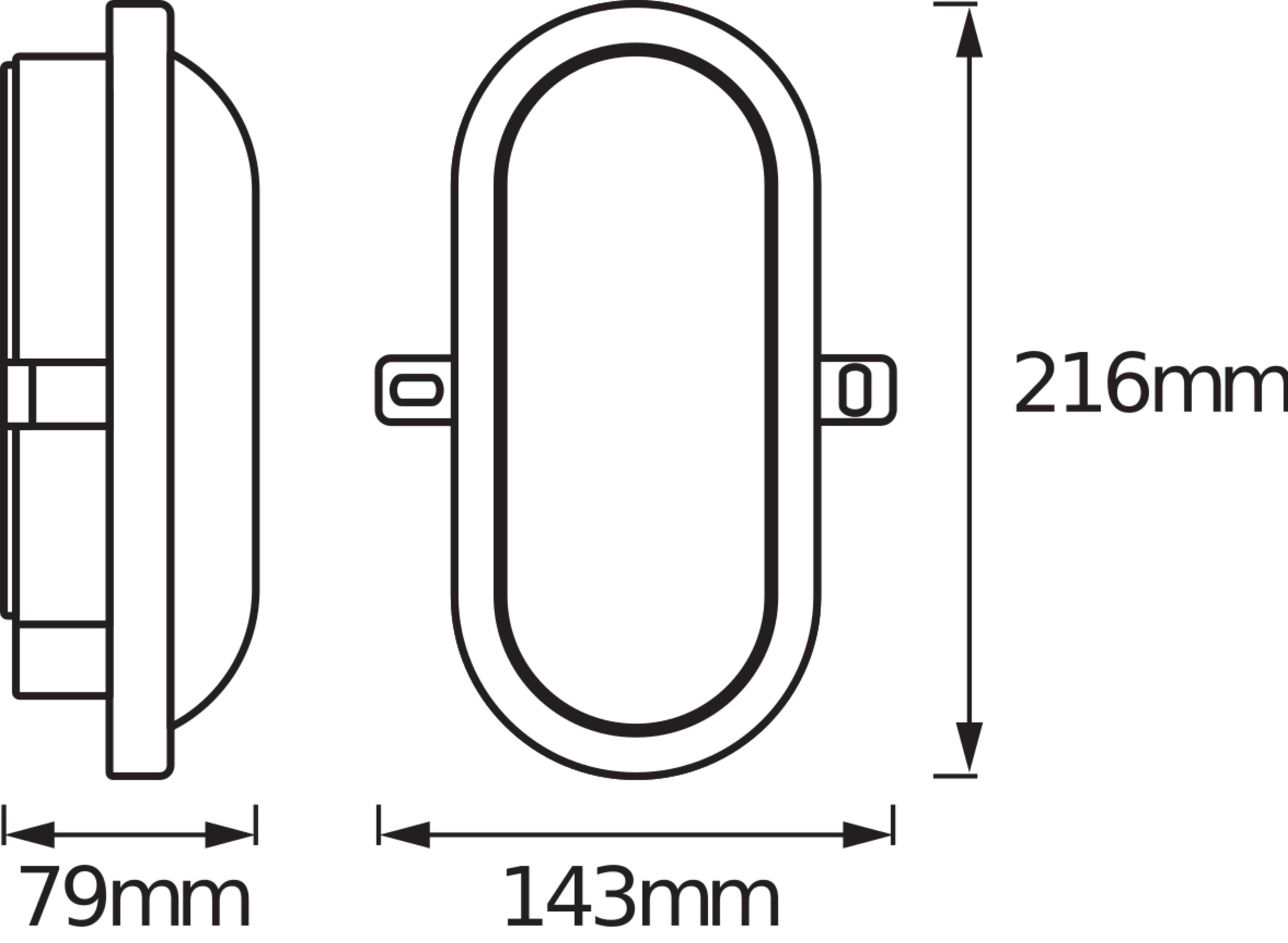 LEDVANCE Deckenleuchte LED Bulkhead, 11W, 4000K White