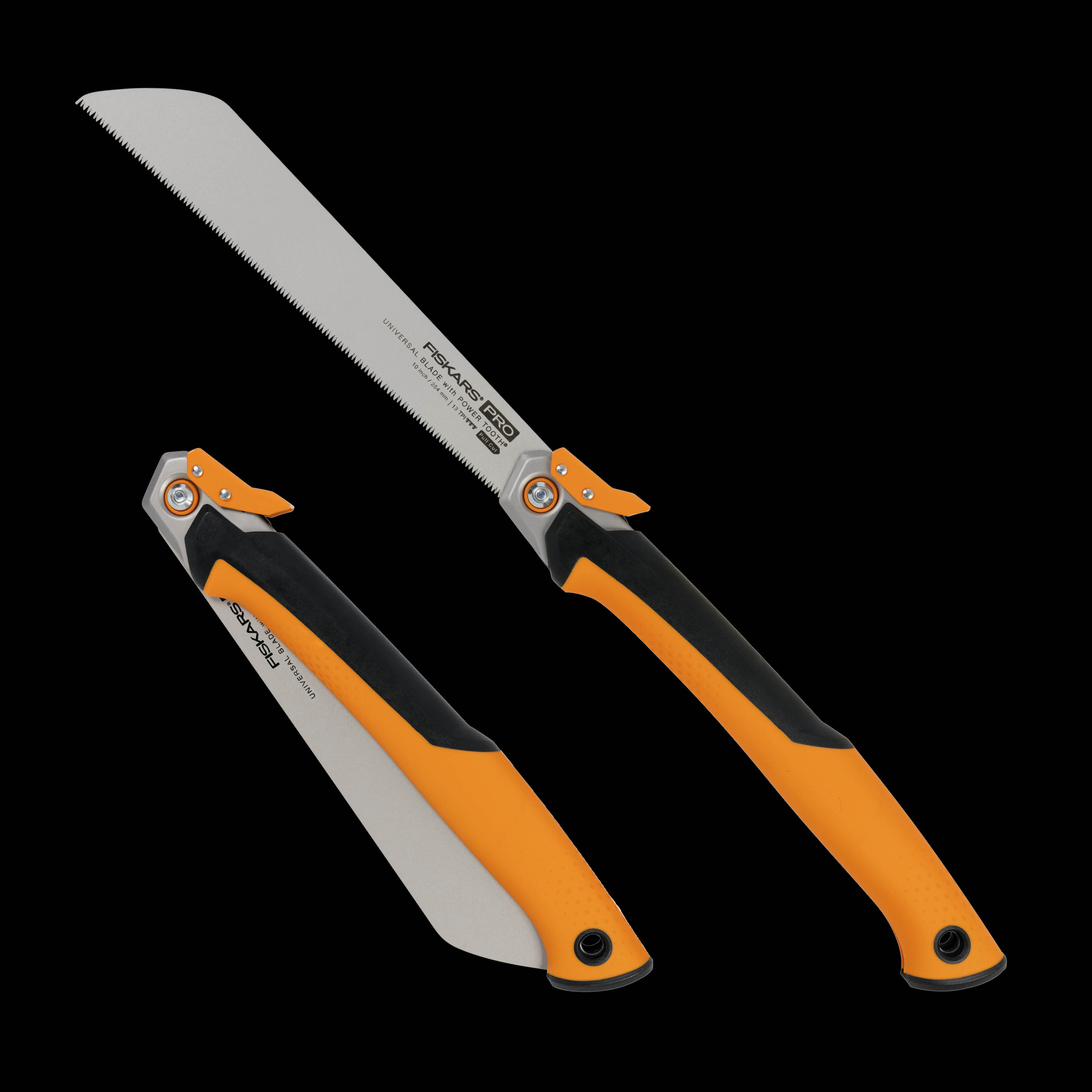 Fiskars PowerTooth Klappbare Zugsäge, 25 cm 13TPI