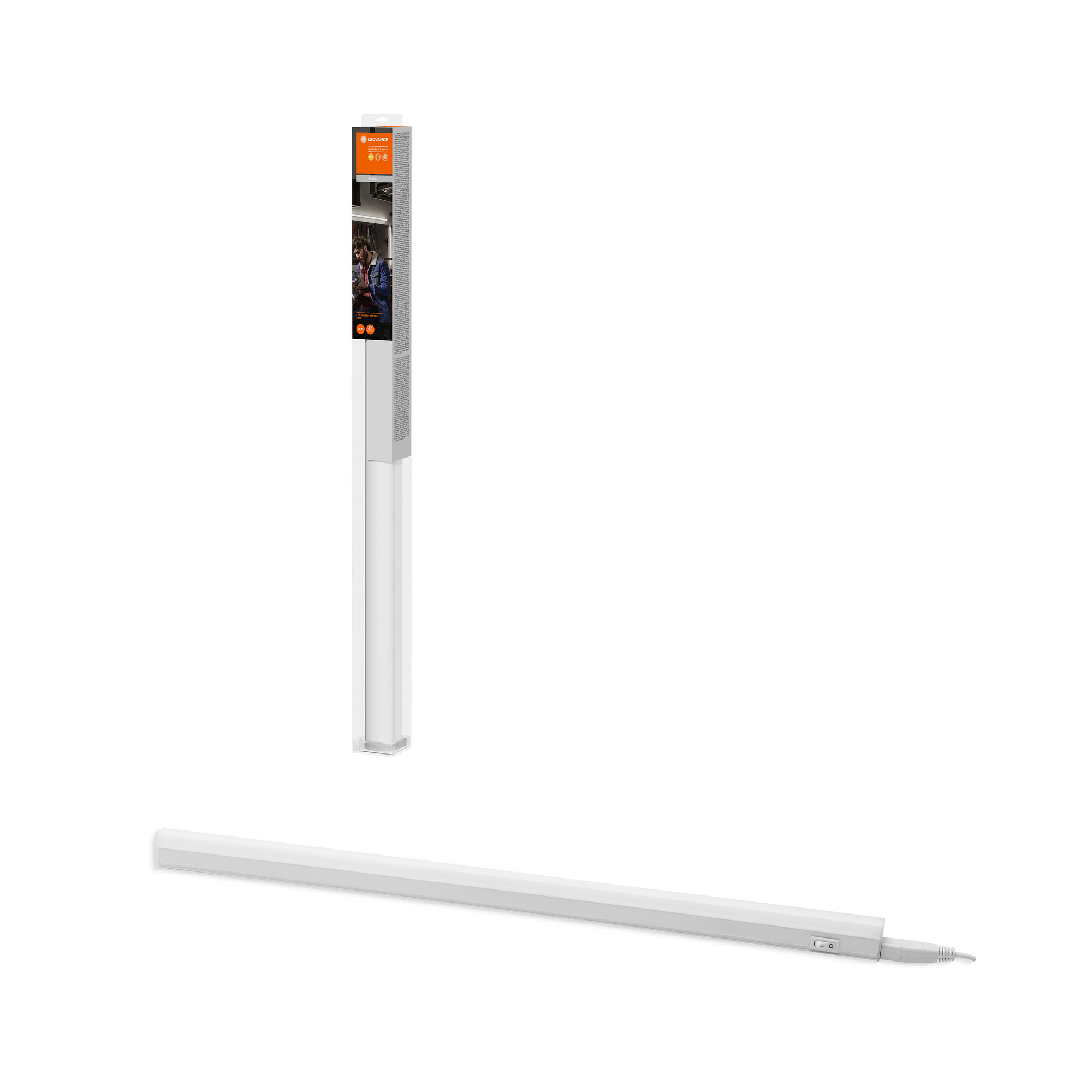 LEDVANCE Lichtleiste LED Switch Batten, 600 mm, 8W, 3000K