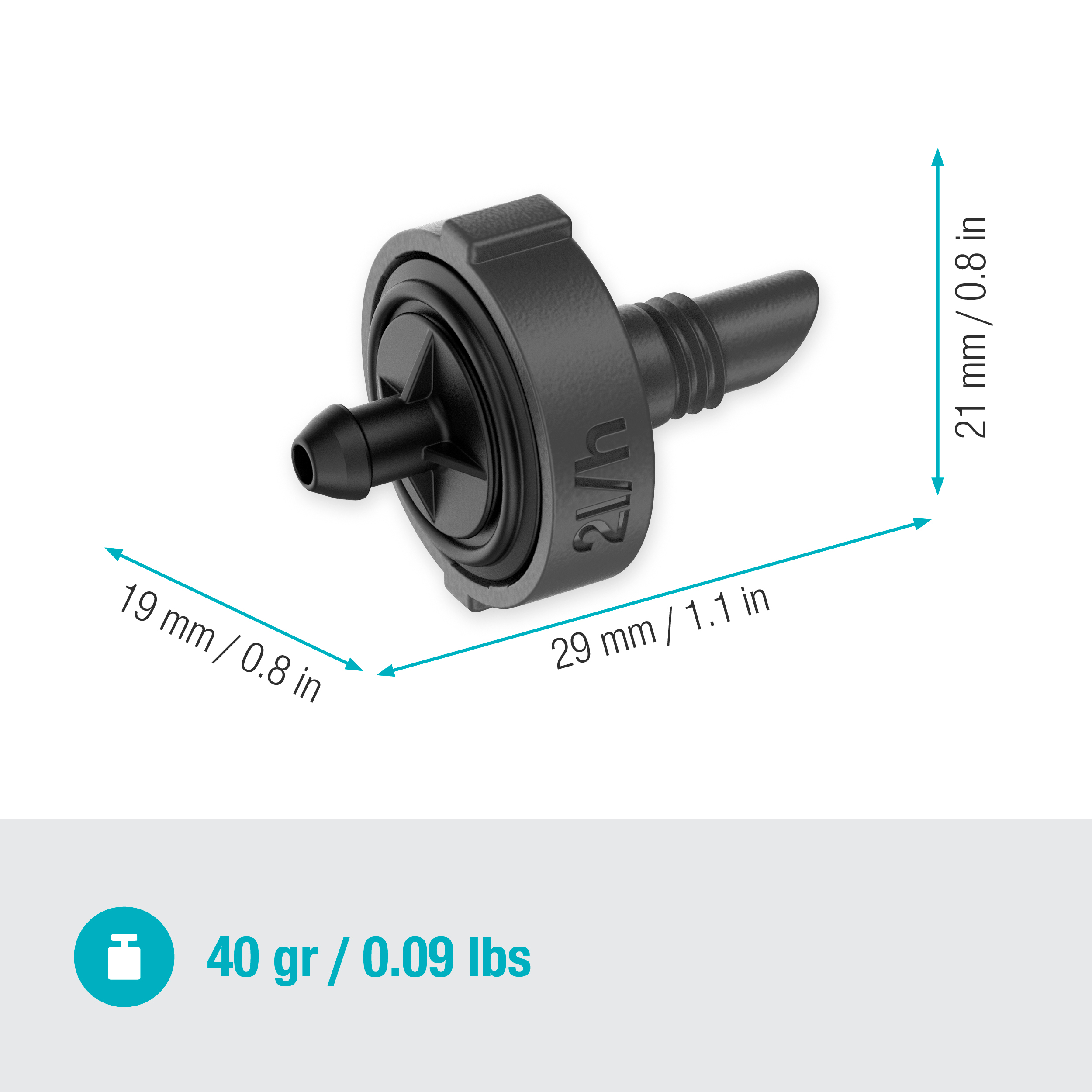 Gardena Micro-Drip-System Endtropfer 2 l/h, druckregulierend - Inhalt: 10 Stück