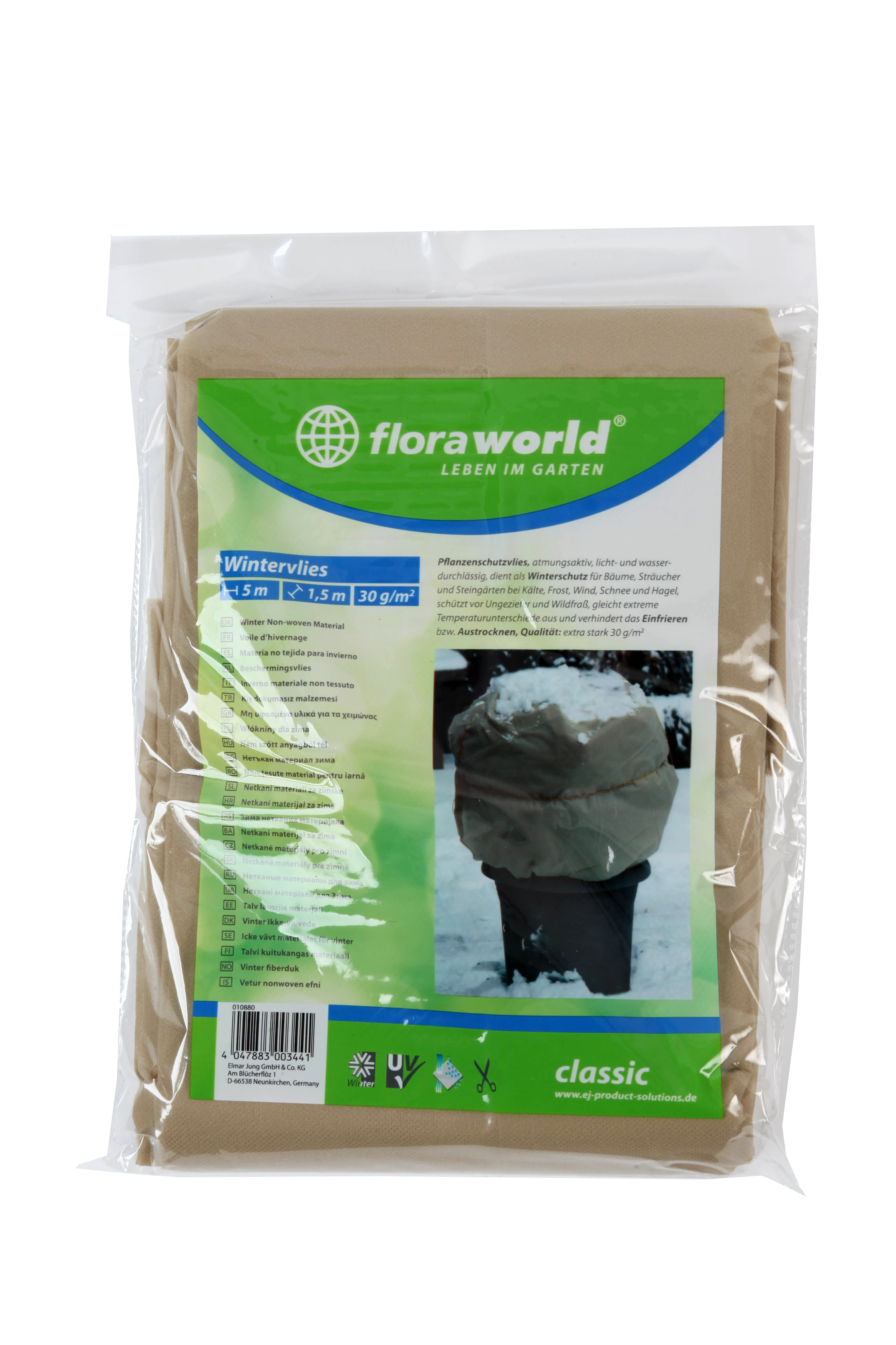 Floraworld Wintervlies classic, 5 x 1,5 m, 30g/m2