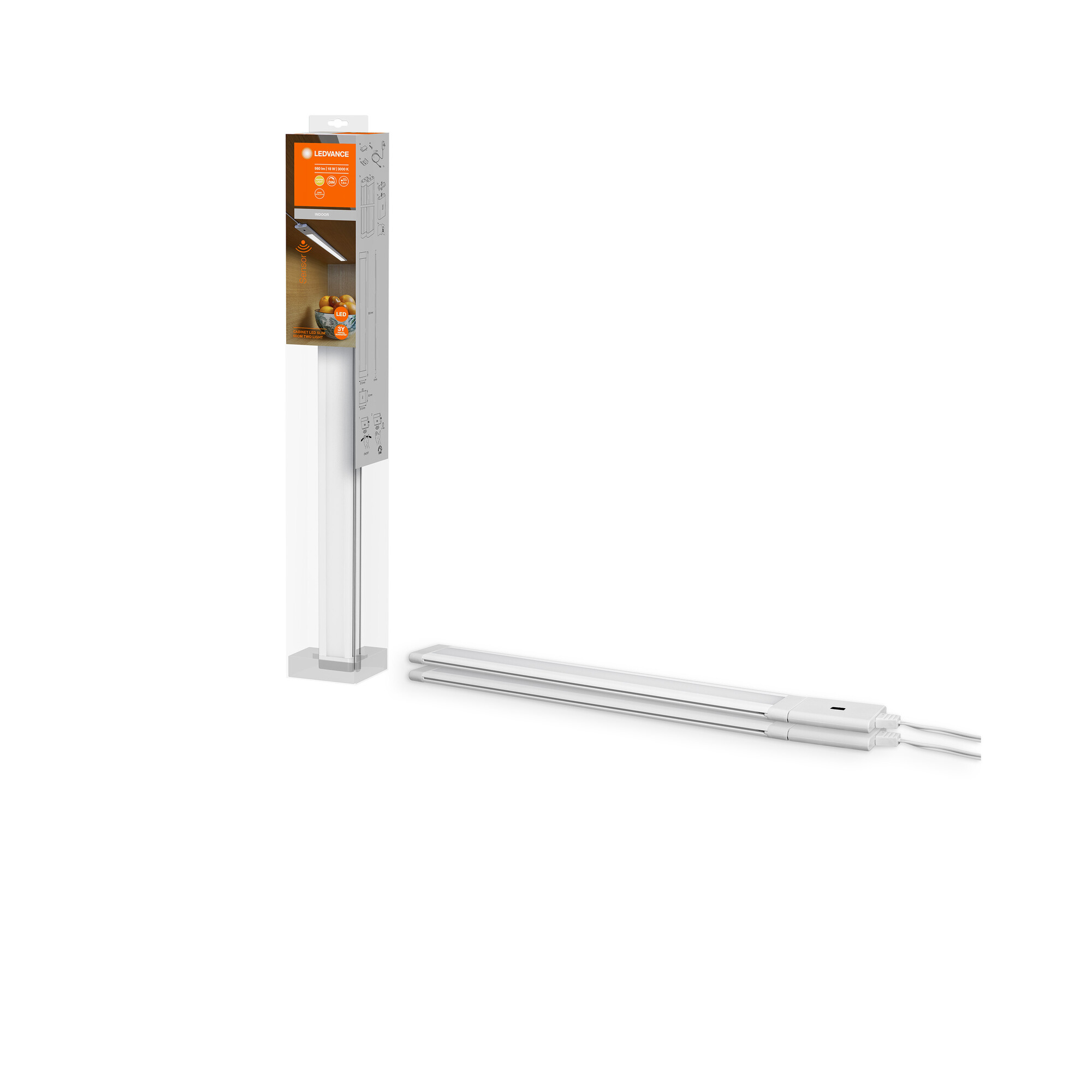 LEDVANCE Unterbauleuchte Cabinet LED Slim Sensor, 500 mm, 18W