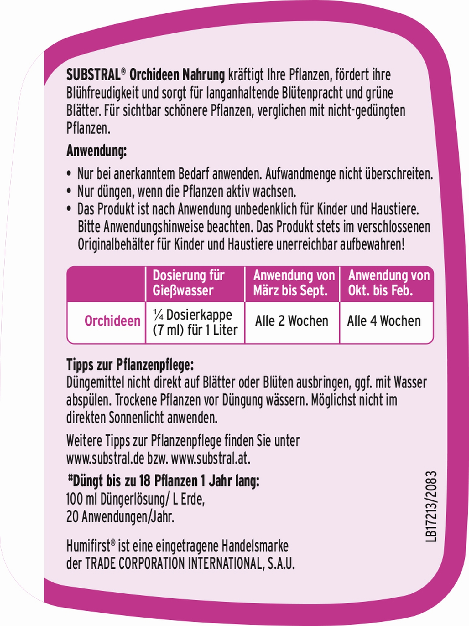 Substral Orchideen-Nahrung - 250 ml