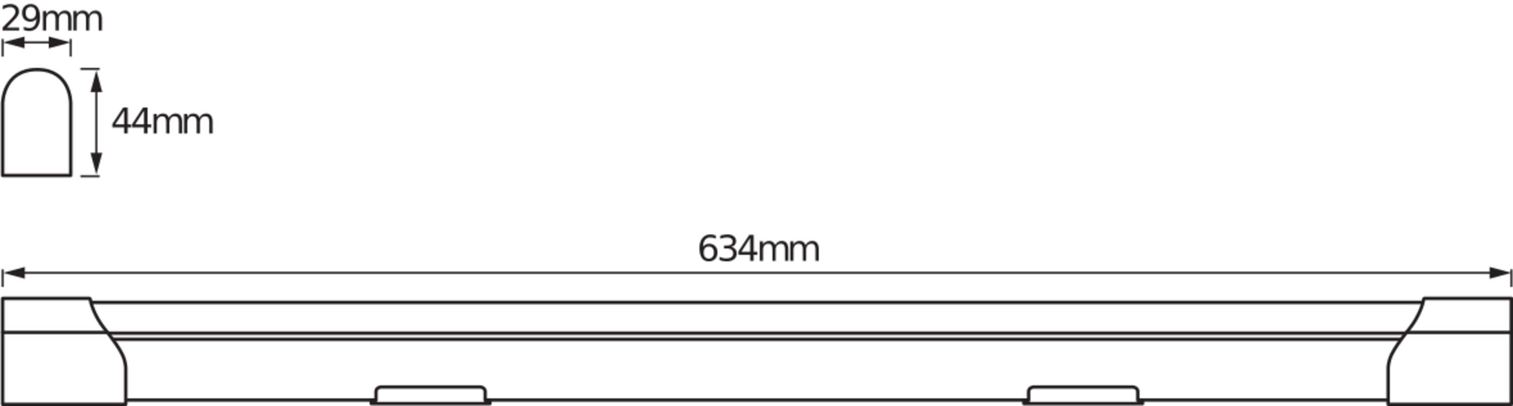 LEDVANCE Lichtleiste LED Value Batten, 600 mm, 10W, 4000K