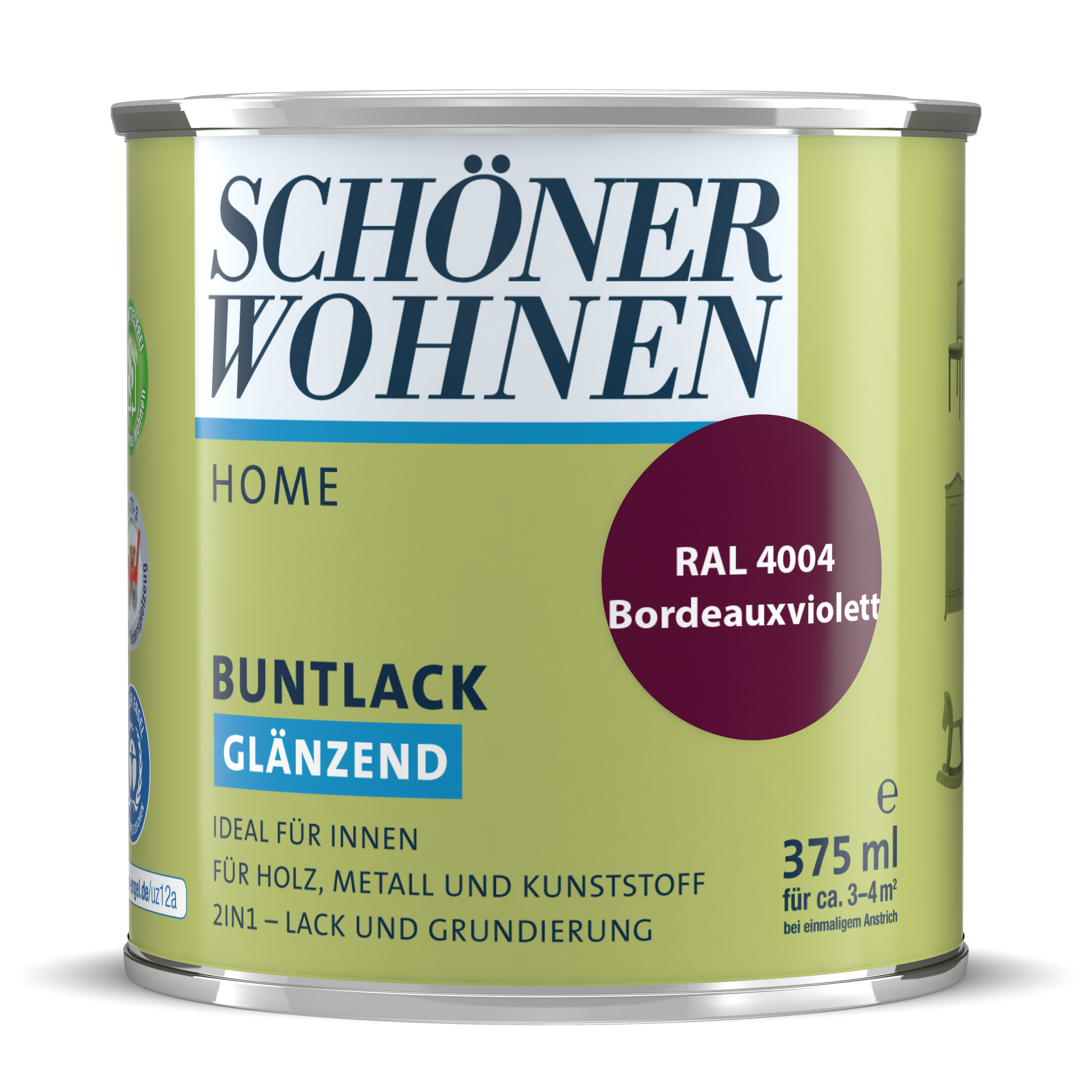 Schöner Wohnen Home Buntlack, glänzend, brombeerviolett