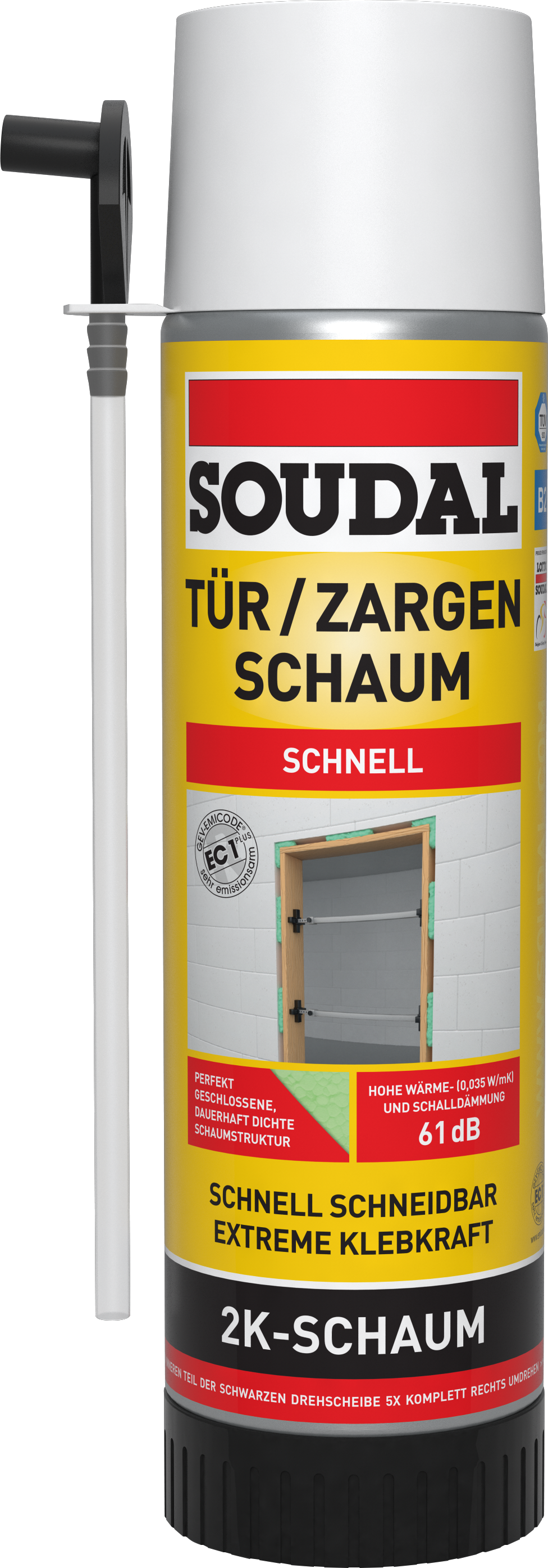 Soudal 2K Zargenschaum B2, 400 ml