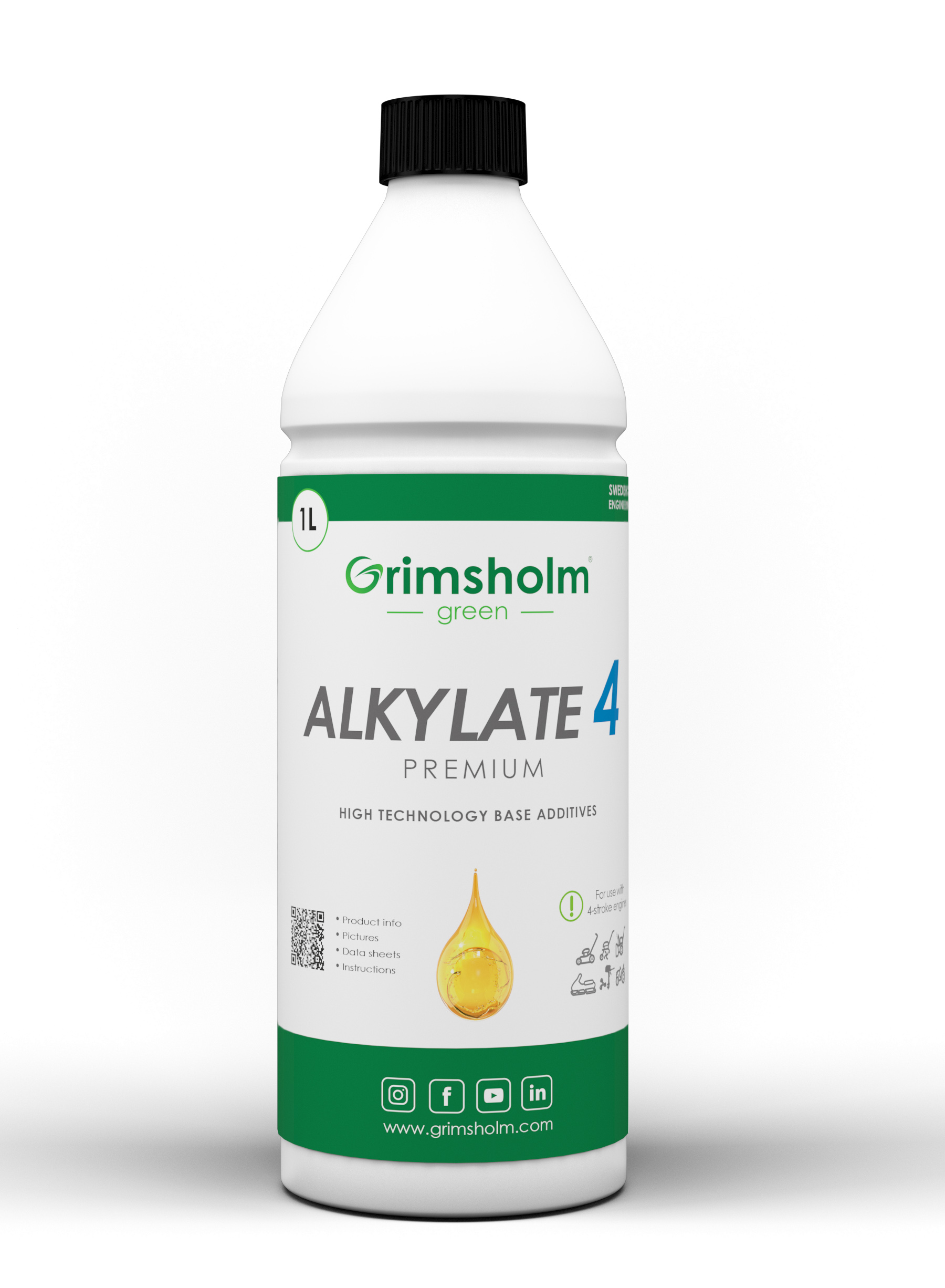 Grimsholm Alkylatbenzin 4-takt, 1 Liter