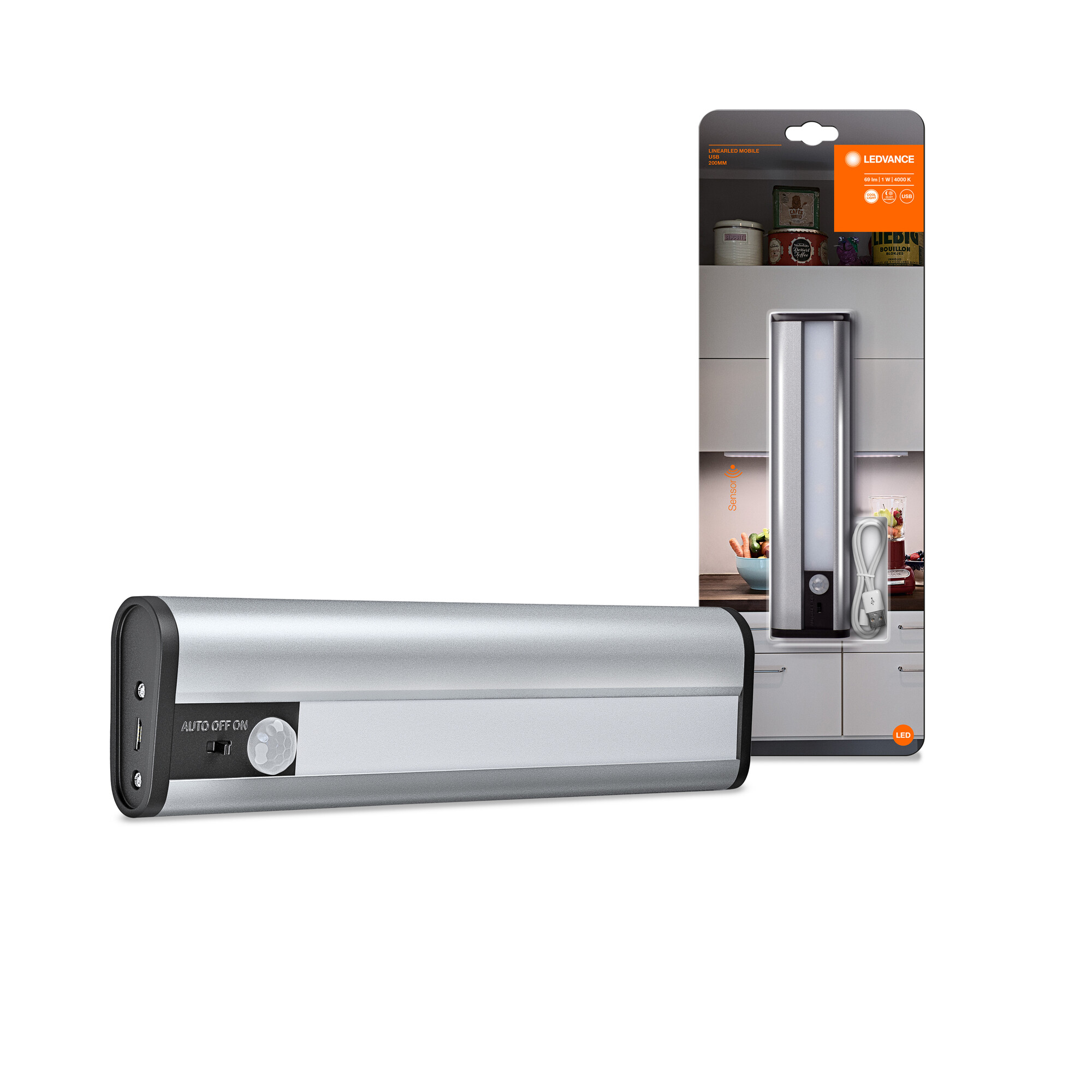 LEDVANCE Unterbauleuchte Linear LED Mobile USB 200